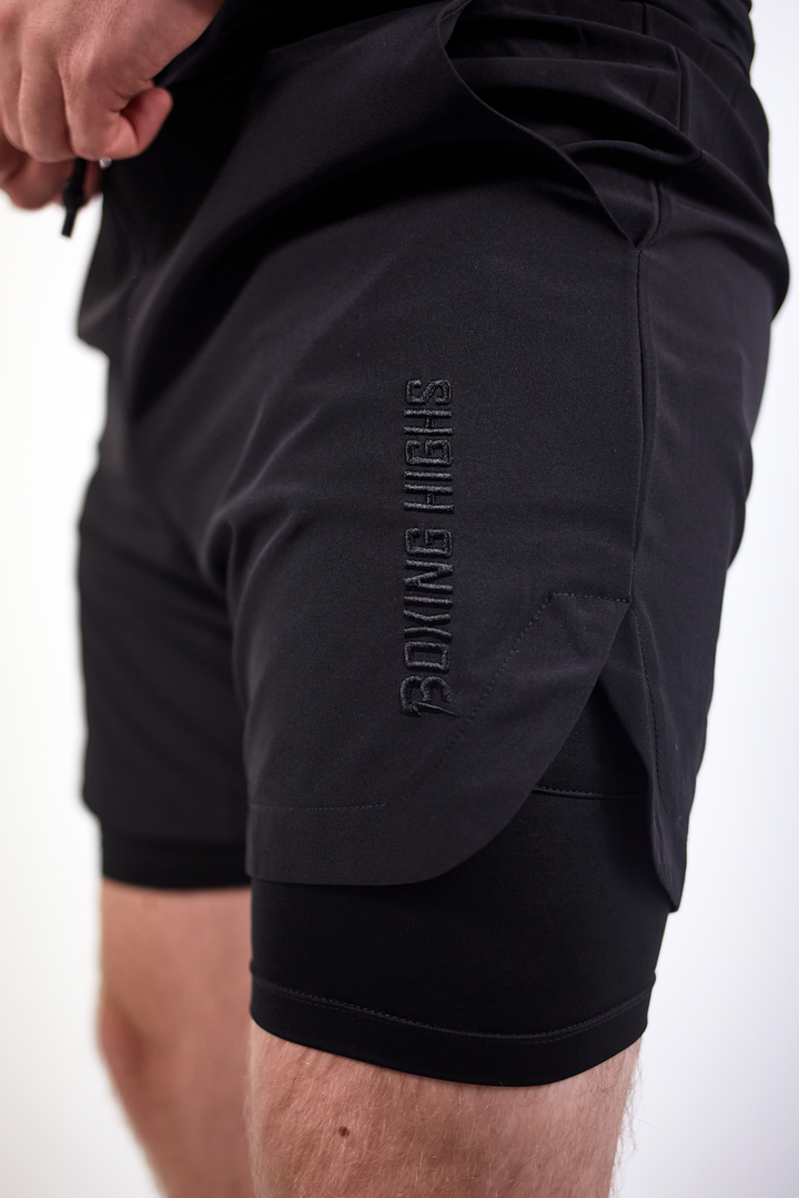 2 in 1 Stitched Training Shorts