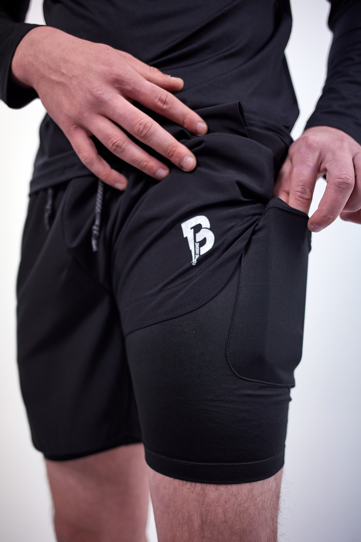 2 in 1 Bolt Training Shorts